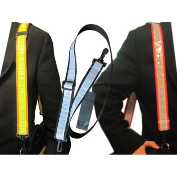 Fivegears Reflective Shoulder Strap For Backpack Bags - White-Black FI47450